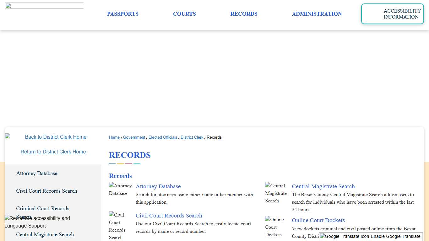 Records | Bexar County, TX - Official Website