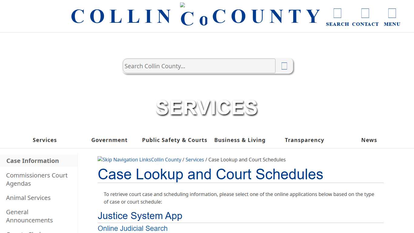 Collin County | Case Information